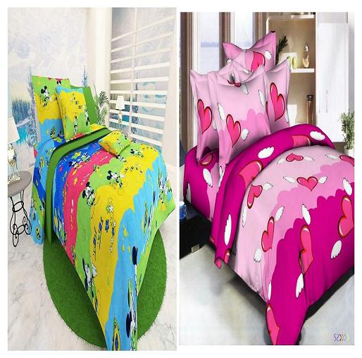 

Kohinoor Cotton Printed Double Size Bedsheet 150 TC ( 2 Bedsheet With 4 Pillow Covers Multi )