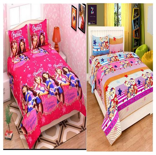 

Kohinoor Cotton Printed Double Size Bedsheet 150 TC ( 2 Bedsheet With 4 Pillow Covers Multi )