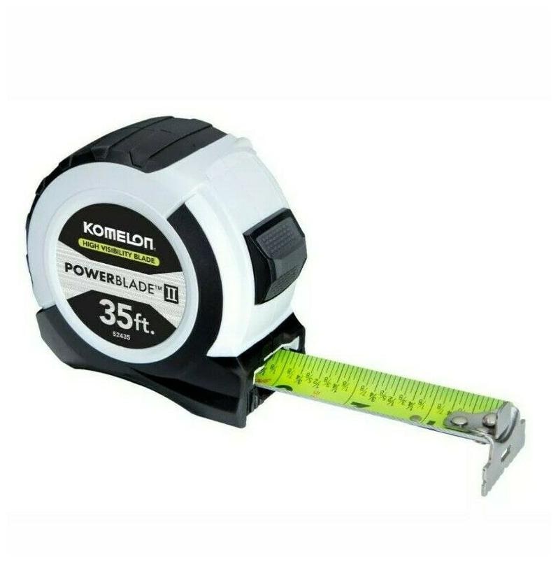 

Komelon 35 ft Tape Measure Rule Dual End Hook High Visibility Blade W52435
