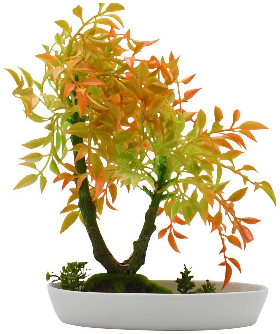 

Kookee Artificial Potted Plants for Home Decor - Orange Green