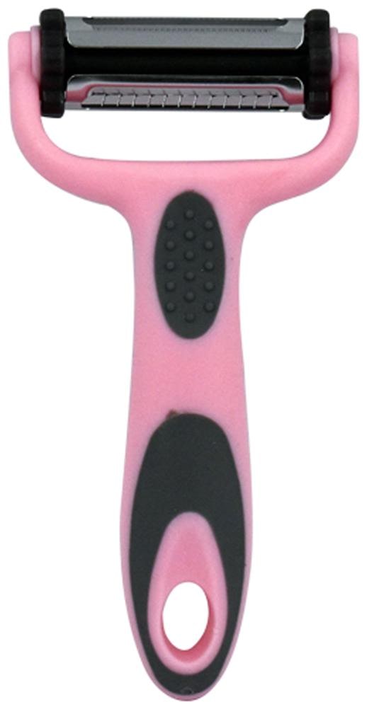 

Kookee Cookstyle Fruit Vegetable Peeler 3in1 Multi Function Rotational Stainless Steel Blade - Pink