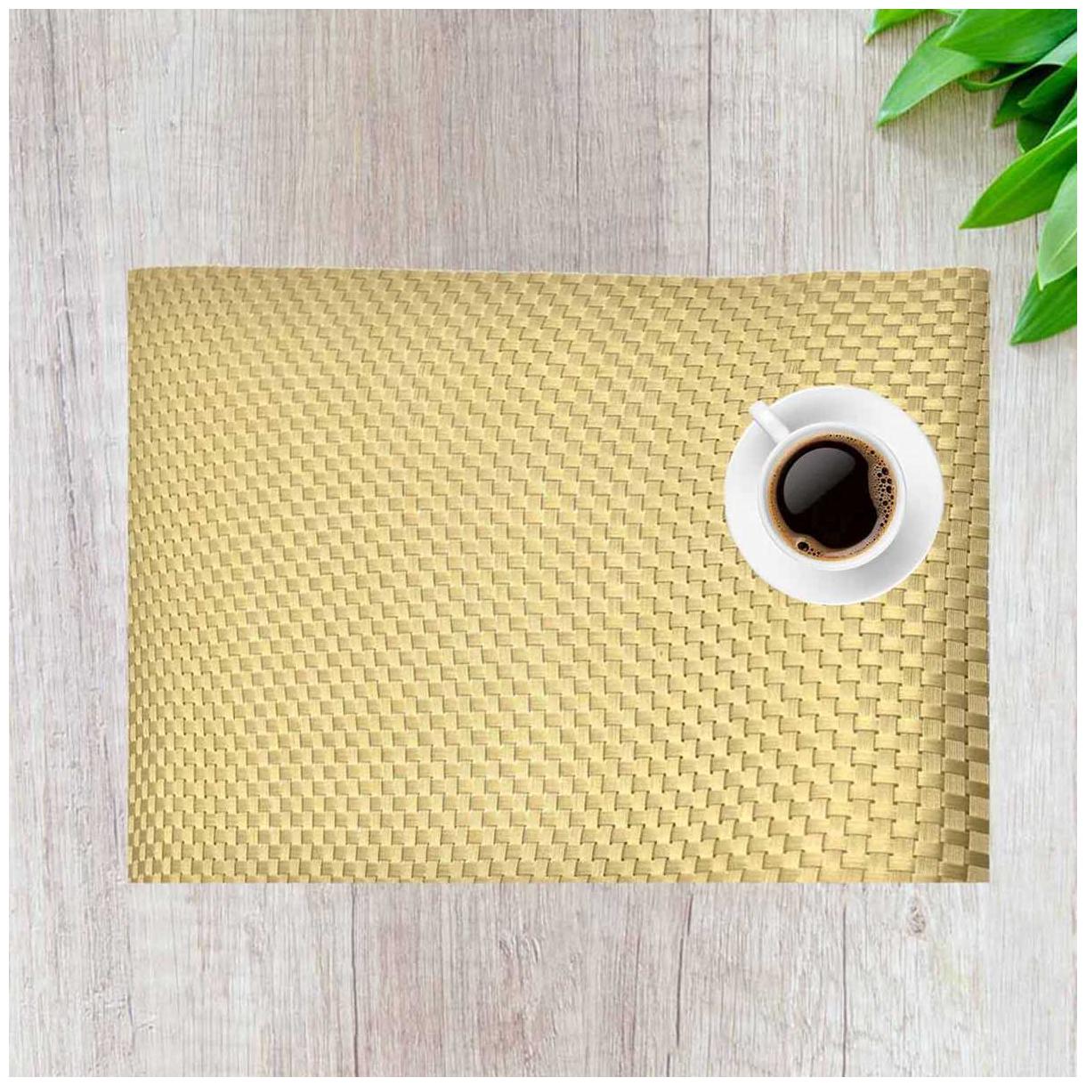 

Kookee Dining Table Placemat 6 Pieces - Gold