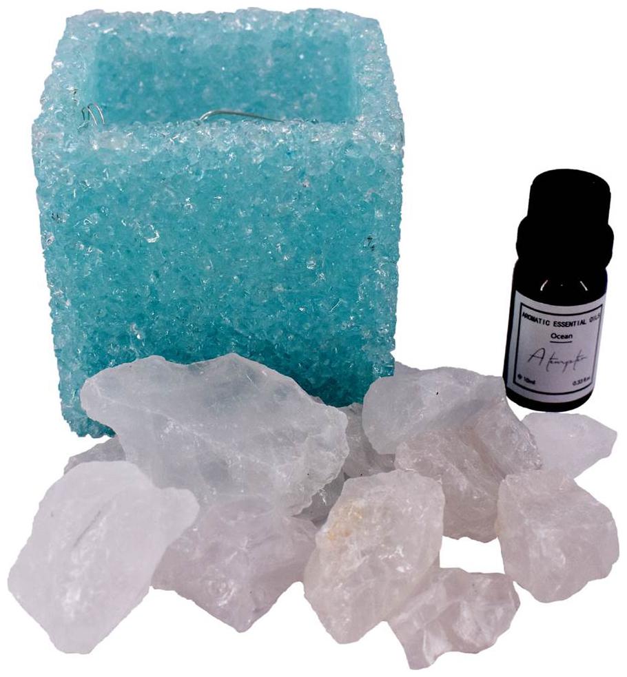 

Kookee Natural Crystal Aromatherapy Essential Oil with Electric Diffuser Blue