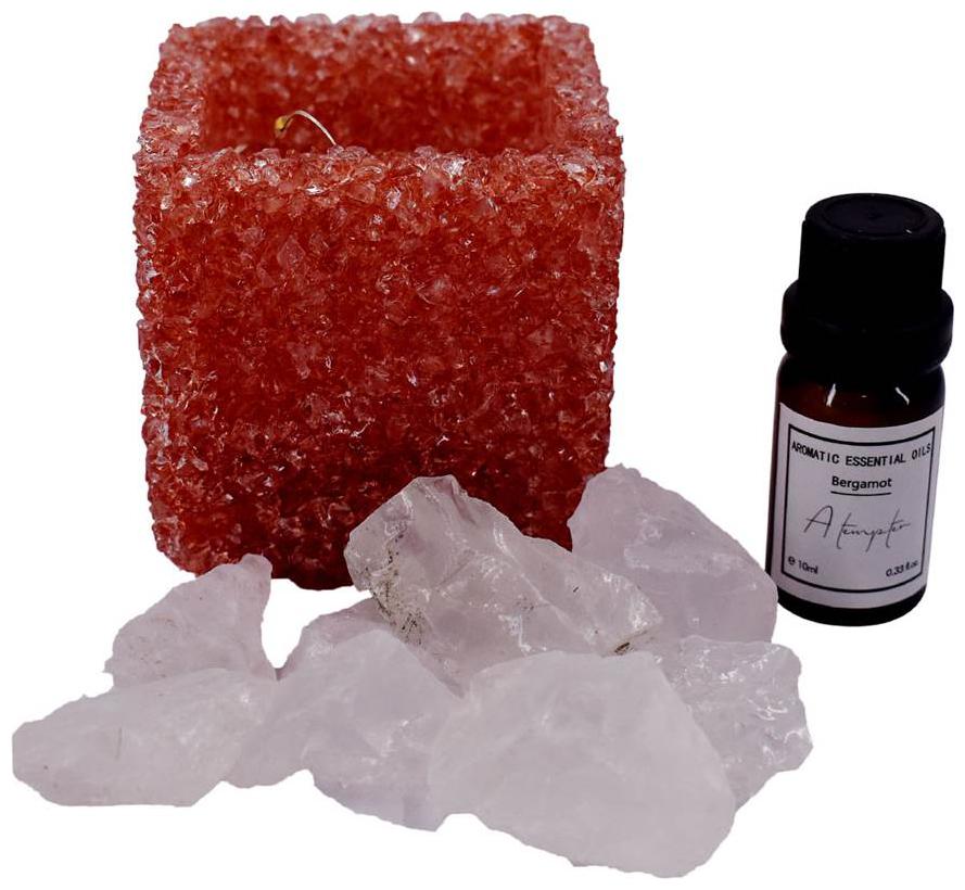 

Kookee Natural Crystal Aromatherapy Essential Oil with Electric Diffuser Red