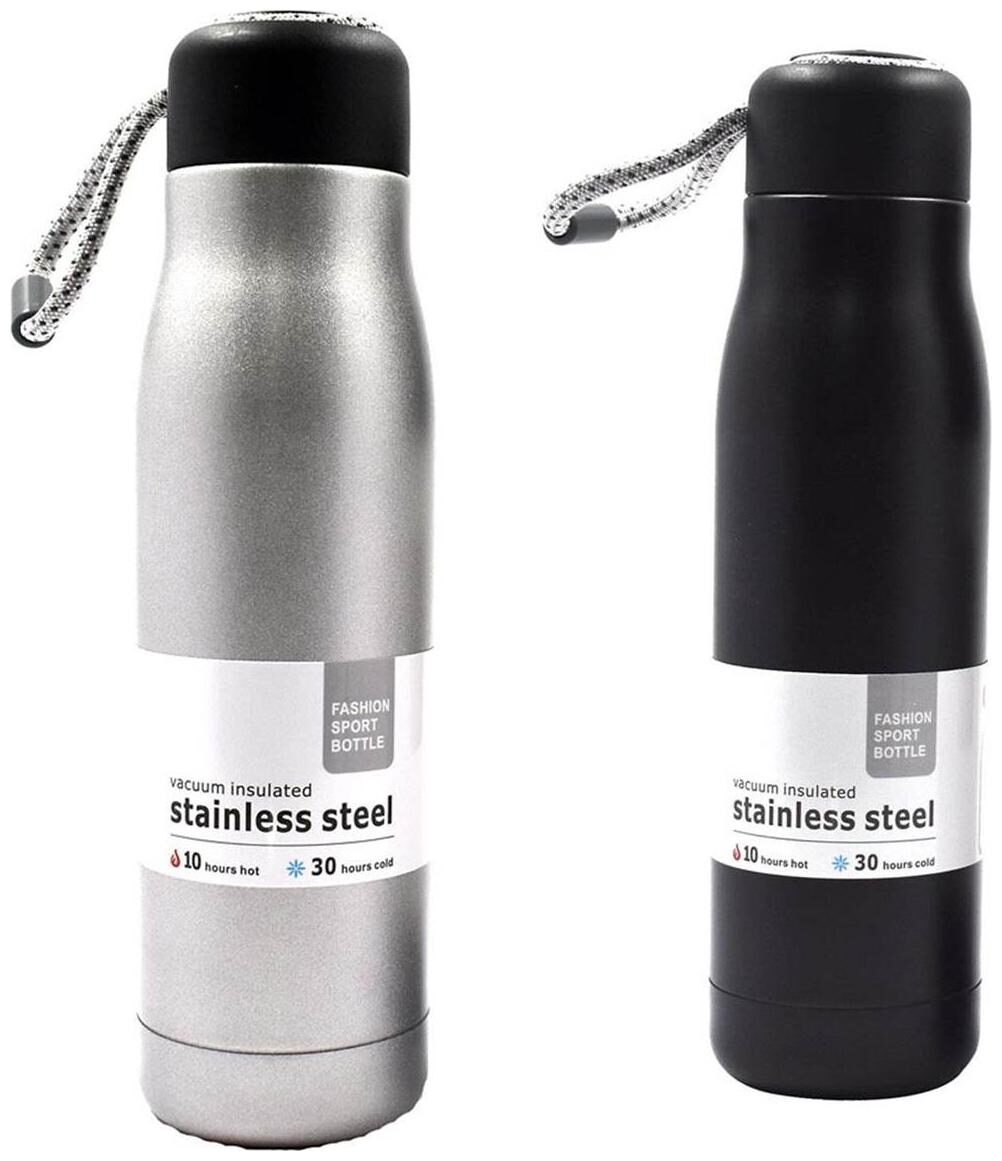 

Kookee Stainless Steel Multi Water Bottle ( 500 ml Set of 2 )