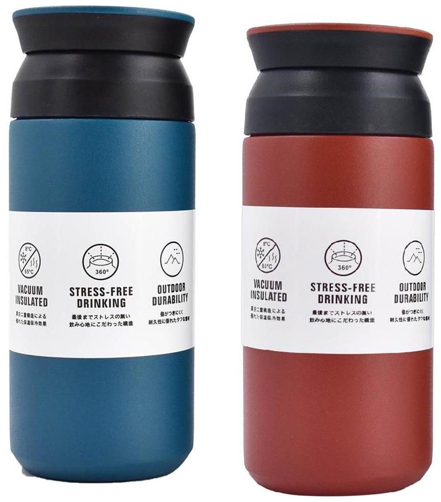

Kookee Stainless Steel Multi Water Bottle ( 350 ml Set of 2 )