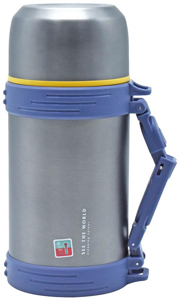 

Kookee 1200 ml Stainless Steel Thermosteel Flask ( Blue )