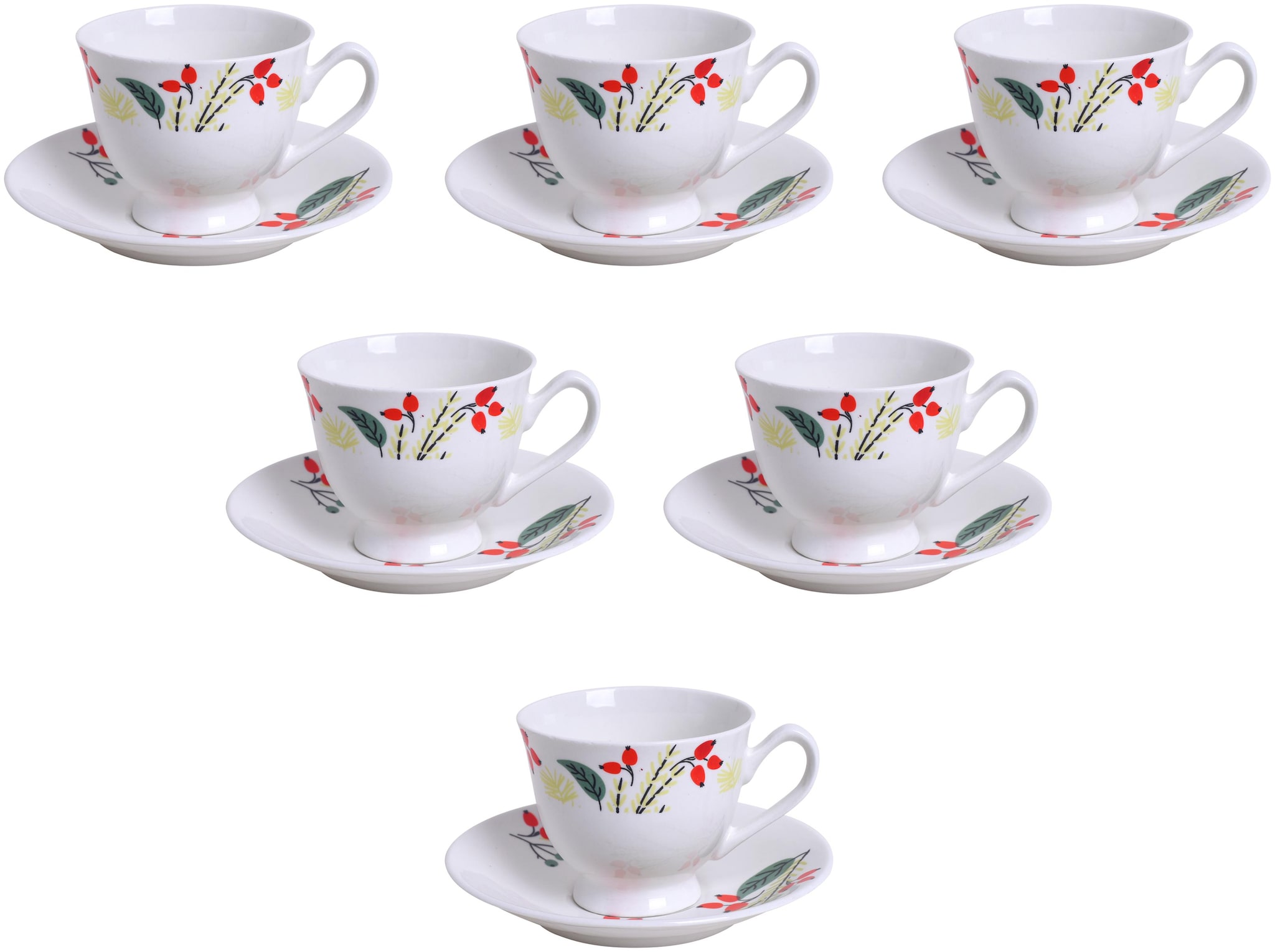 

Kraftmania Ceramic Multicolor Tea And Coffee Serving Cup and Saucer