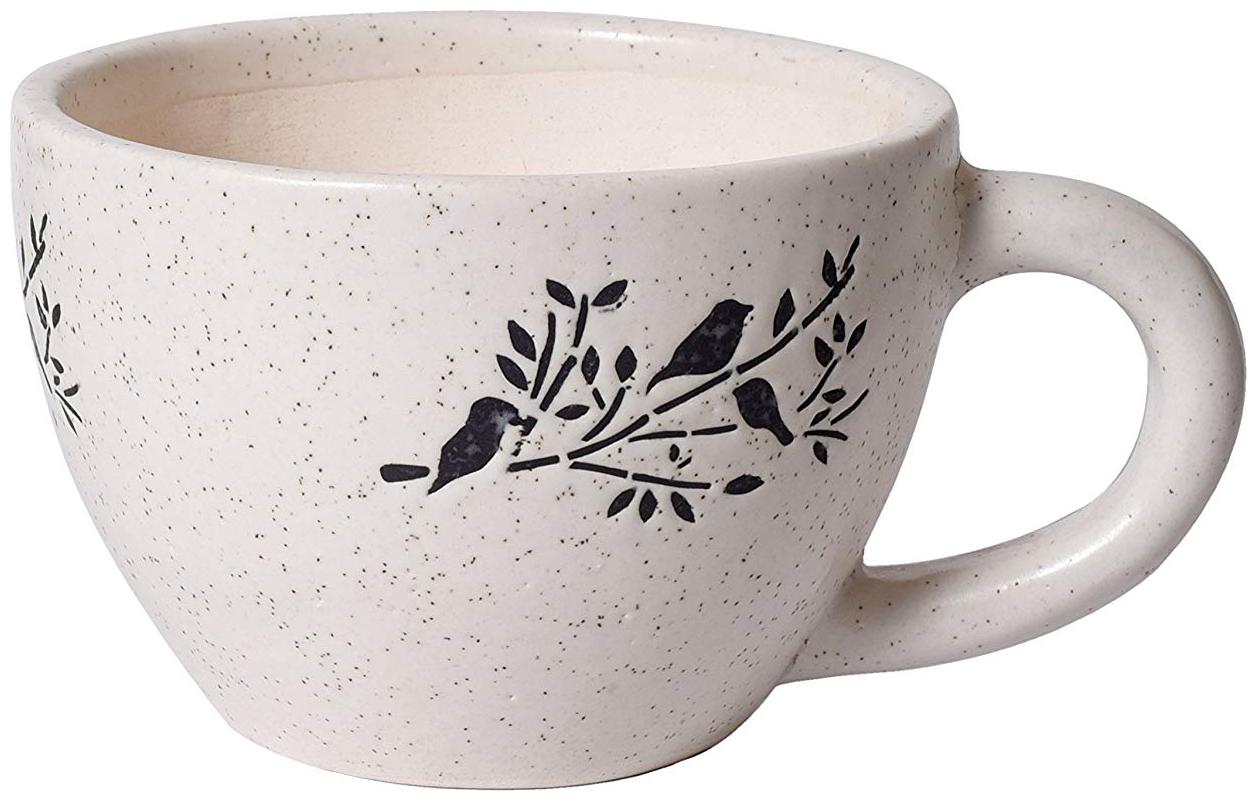 

Kraftmania Creative Cup Shape Flower Pot Planter for Home Office Decoration