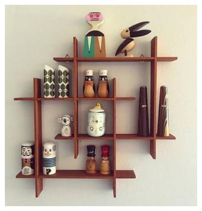 

Kraftstics Wooden Elegant Wall Shelf ( Number Of Shelv 8 Brown)