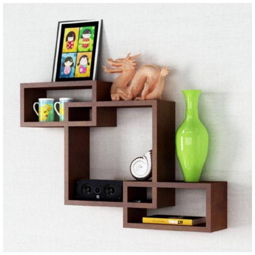 

Kraftstics Wooden Attach Wall Shelf ( Number Of Shelf 3 Brown)