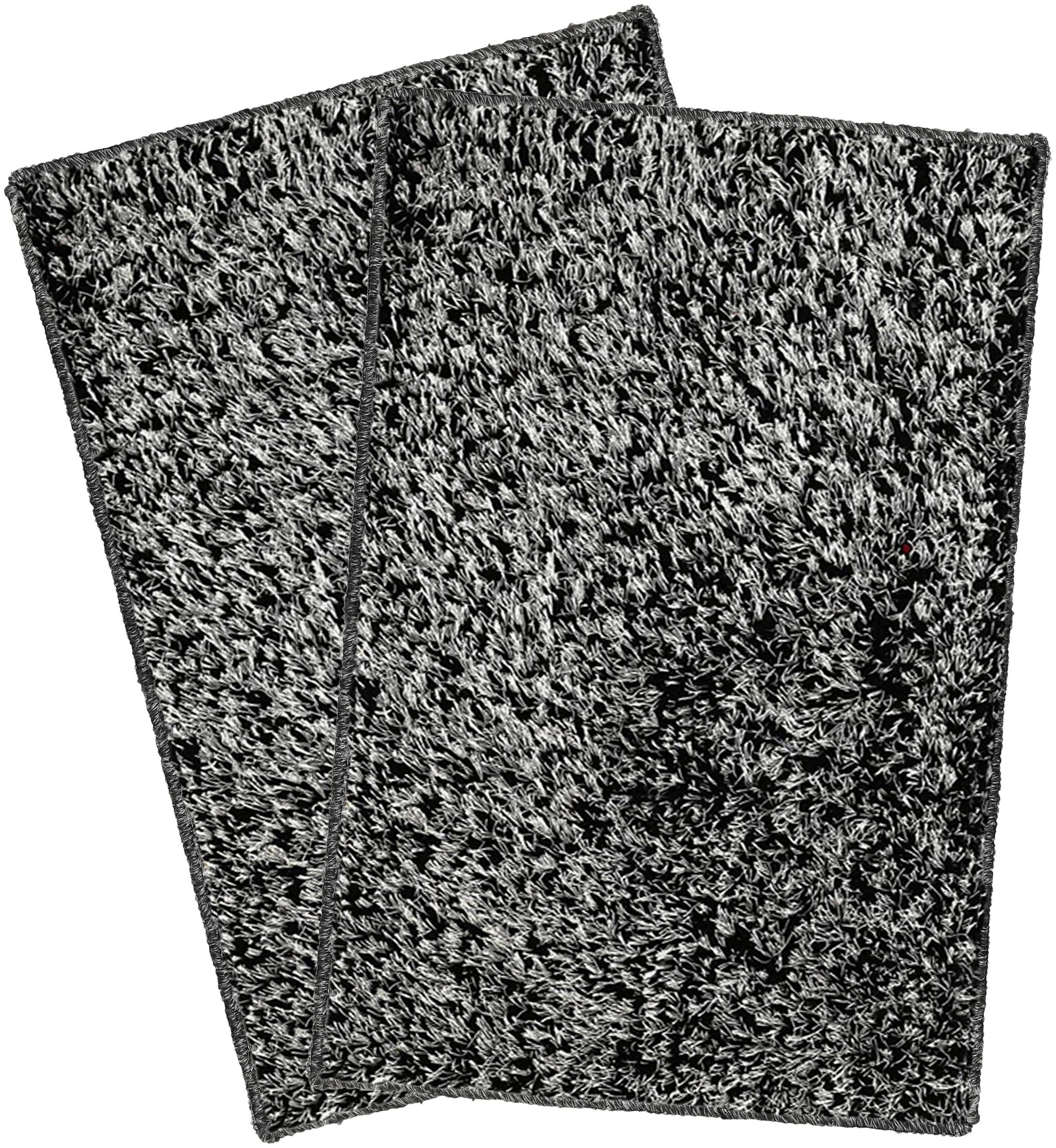 

Krazy Decor Microfiber Shaggy Velvet Super Smooth Anti-Skid Rubber Back Door Mat Rug for Home Pack of 2