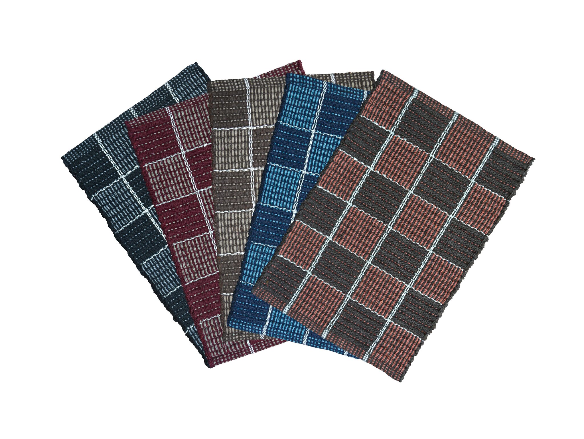 

Krazy Decor 100 Pure Cotton 60 40 Door Mat Bathmat Rug For Home and Office Set Of 5