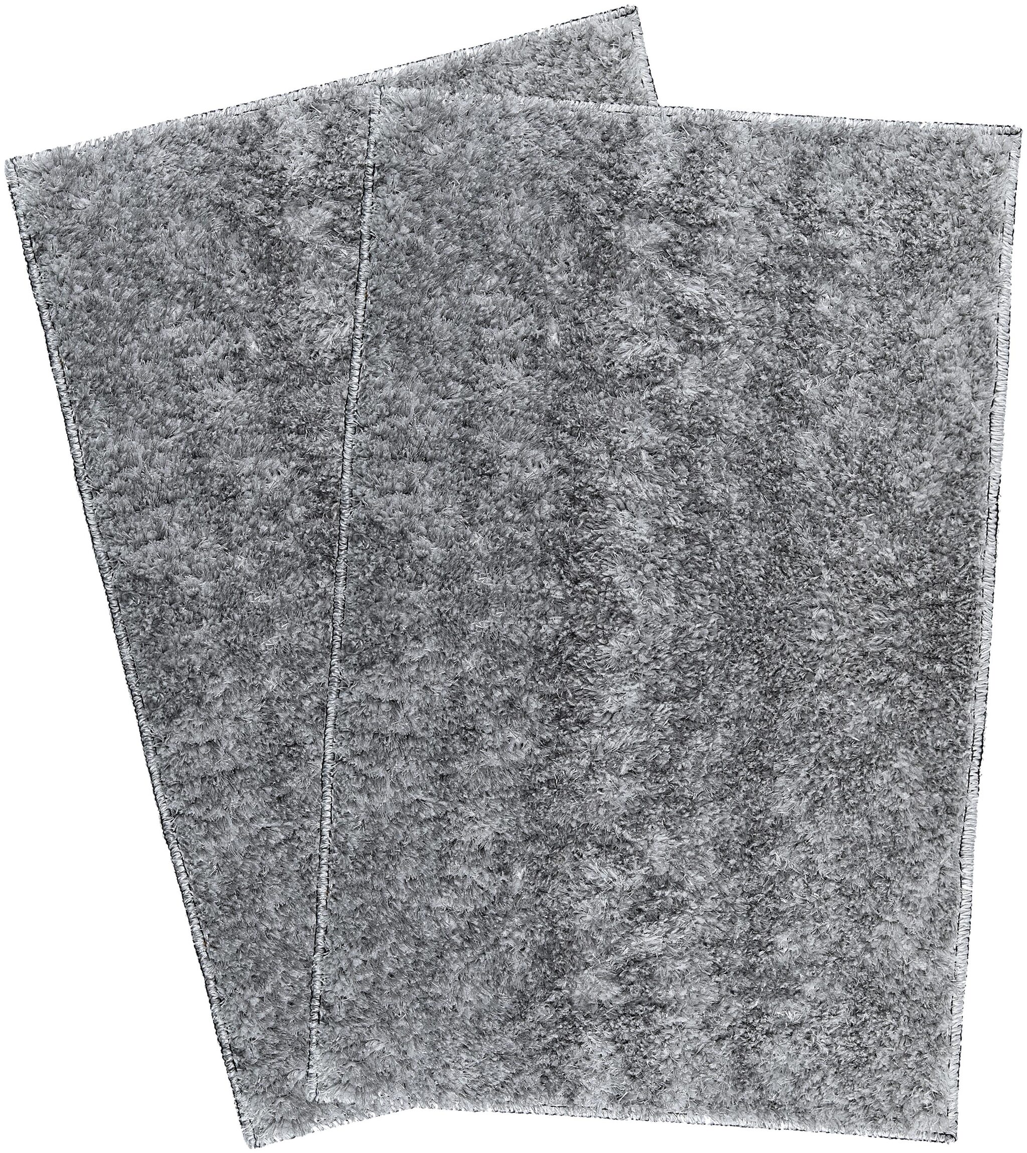 

Krazy Decor Microfiber Shaggy Velvet Super Smooth Anti-Skid Rubber Back Door Mat Rug for Home Pack of 2