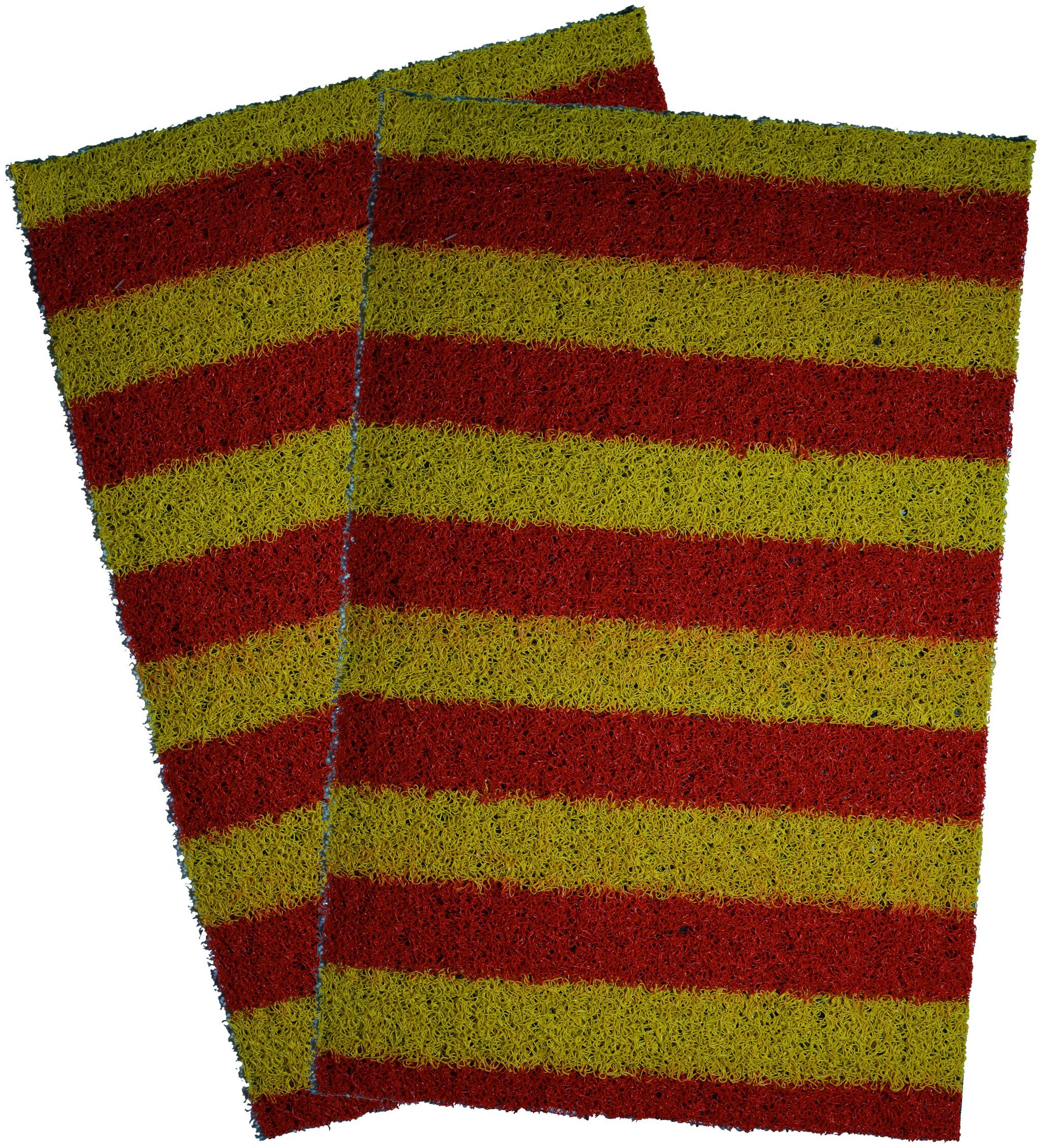 

KRAZY Decor Highly Durable PVC Wire Mesh Cushion With Anti Slip Rubber Back Outdoor Entrace Door Mat for Home Garden Or Office Pack Of 2