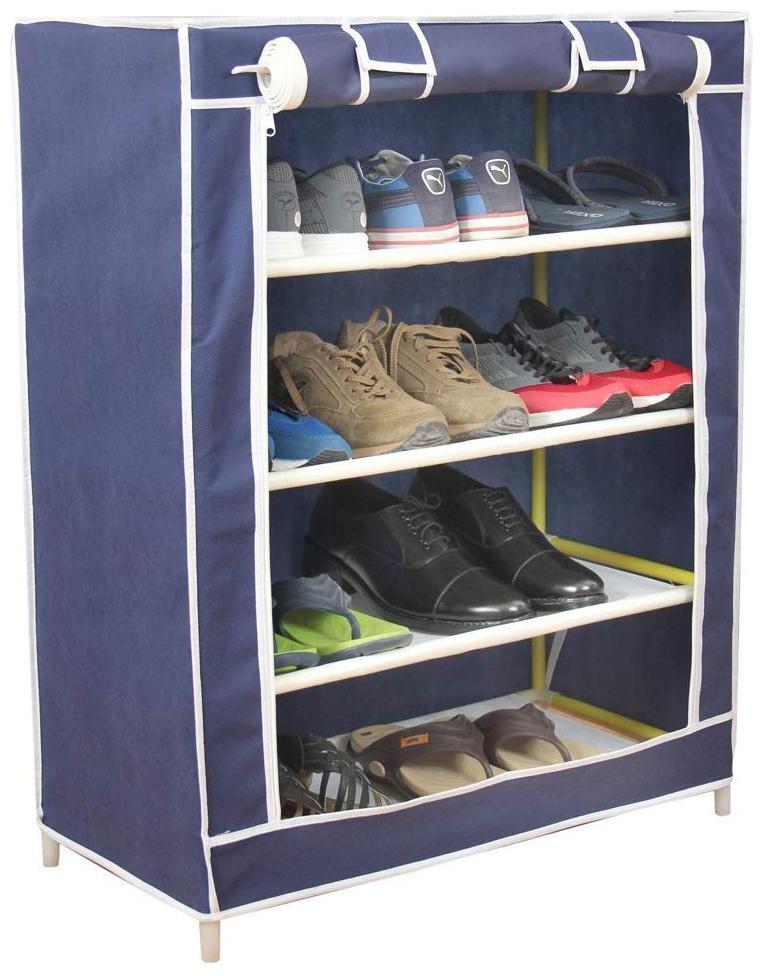 

KRIDHACART 4 layer Heavy Duty Shoe Rack (Blue)