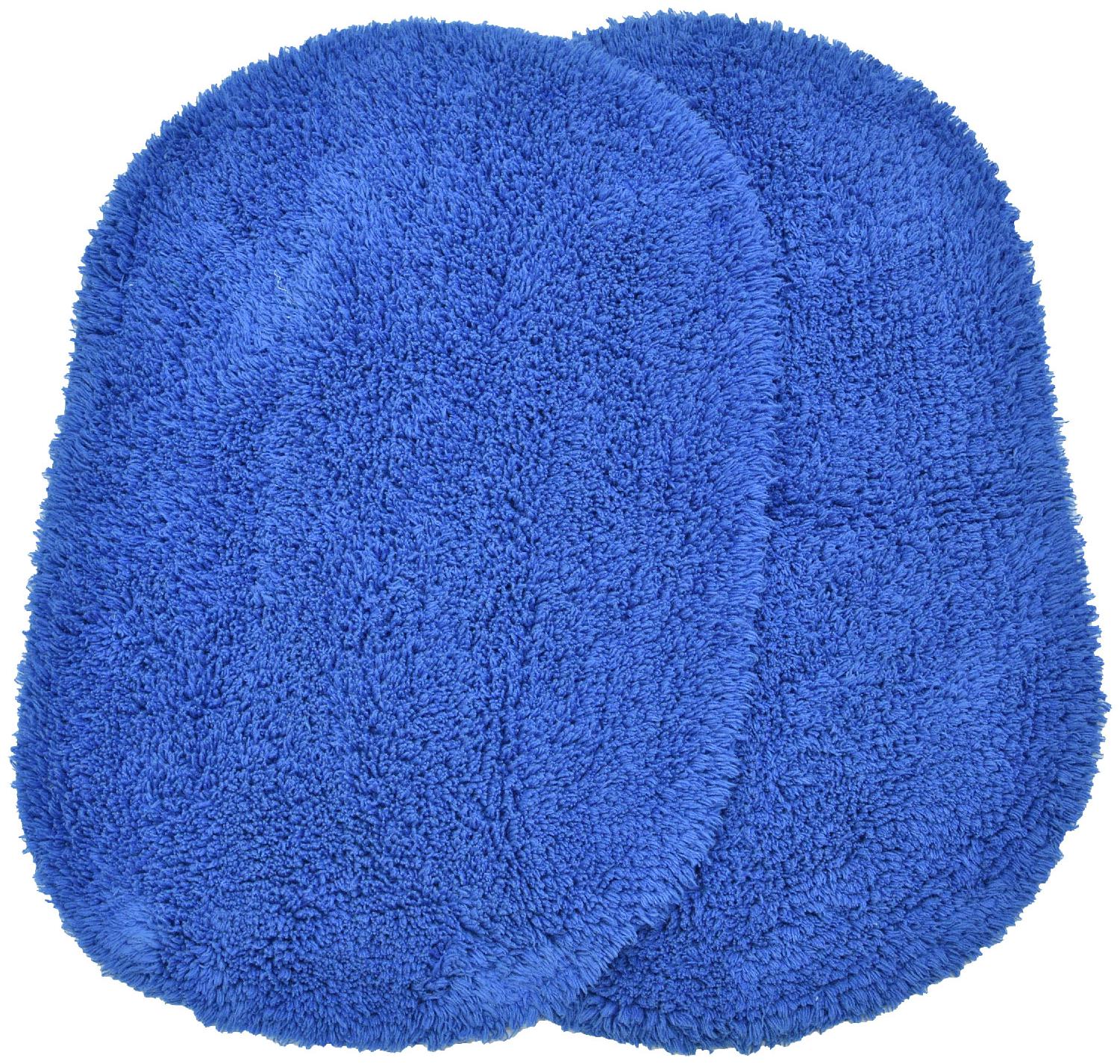 

Kridhay Natura Life Oval Cotton Bathmat 100 Machine Washable and Super Soft bathmat 2pcs Set- 40 X 60 cm (Royal Blue)