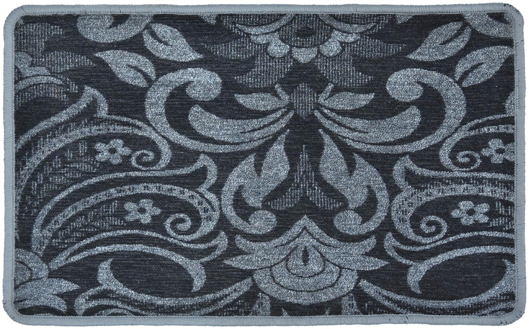 

Kridhay Natura Life Designer Door Mat with Anti Skid Backing (40X60 cms Black)