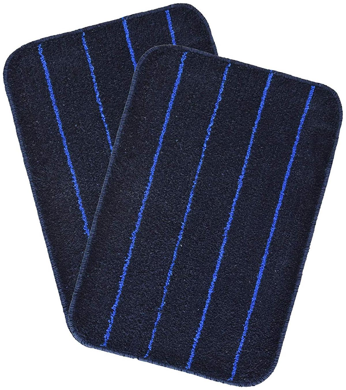 

Kridhay Natura Life Premium Quality Cotton Bathmat Anti-Skid and Super Soft bathmat (40X60 cms Set of 2 pcs) (Navy Navy)
