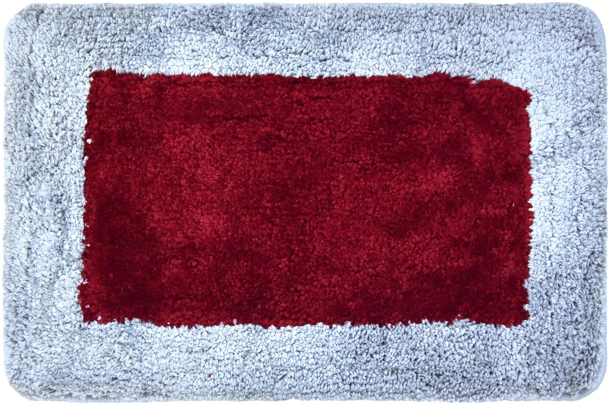 

Kridhay Natura Life Micro Border Bathmat 100 Machine Washable Soft and Anti Slip bathmat (40 X 60 cms Maroon)