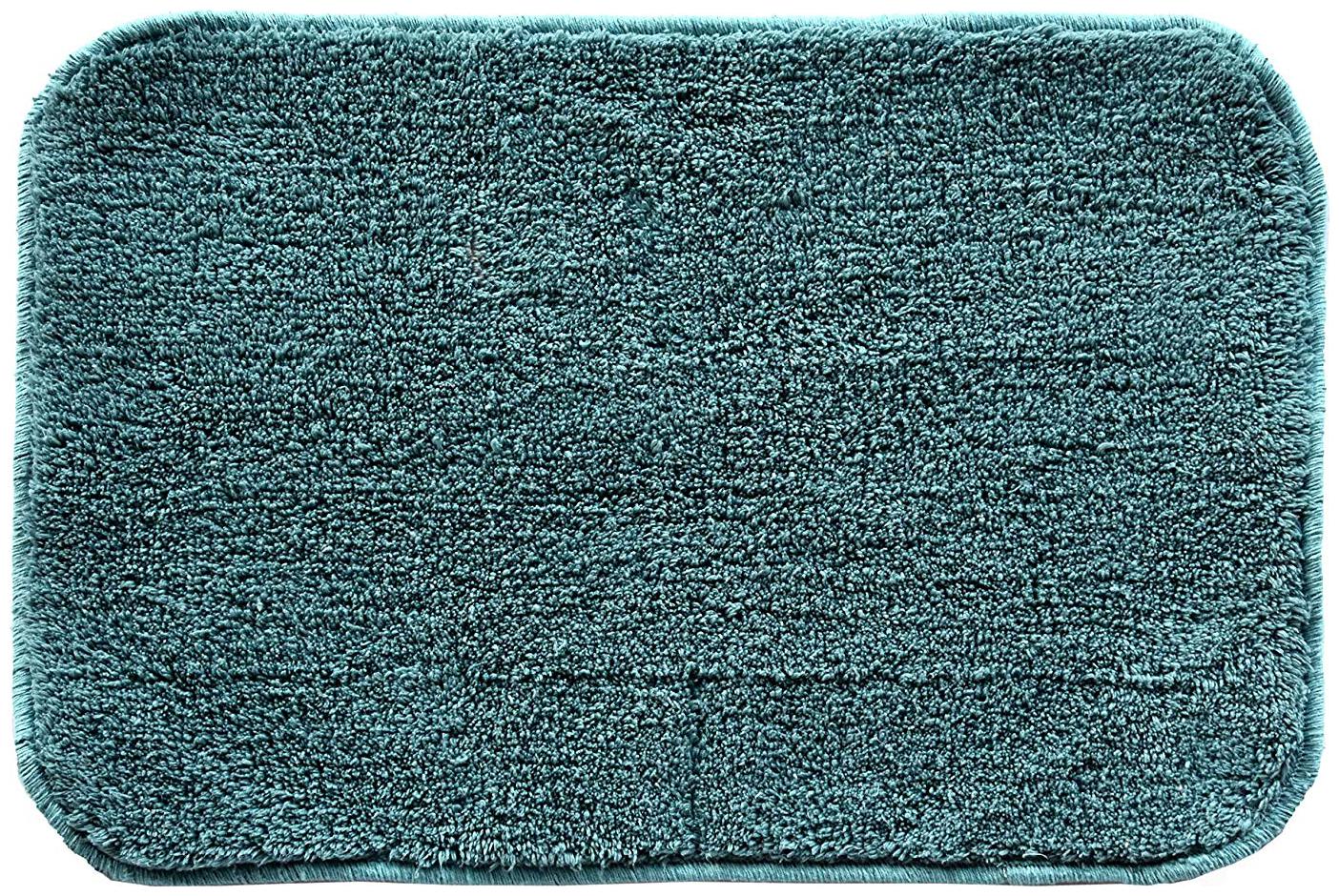 

Kridhay Natura Life Rubber Back Bathmats 100 Machine Washable Super Soft and Anti Slip bathmat (40 X 60 cm Geen)