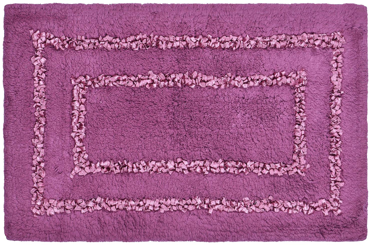 

Kridhay Natura Life Silk Bathmat 100 Machine Washable Super Soft and with Anti Slip Back (Pink)