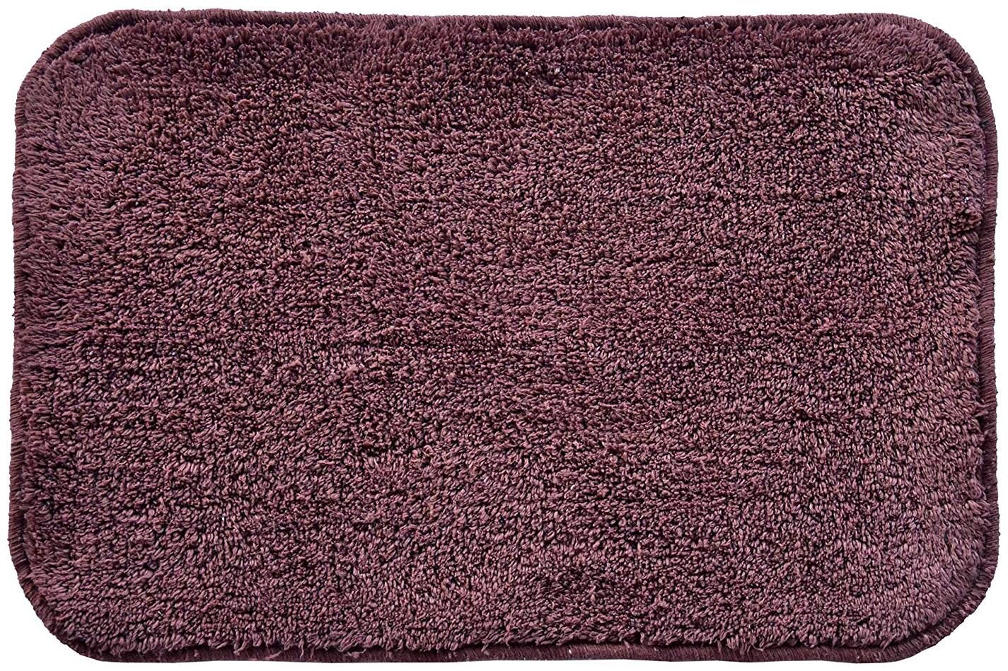 

Kridhay Natura Life Rubber Back Bathmats 100 Machine Washable Super Soft and Anti Slip bathmat (40 X 60 cm Chocolate)