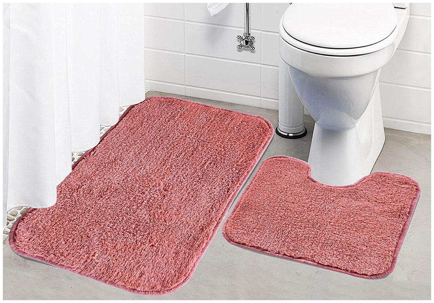 

Kridhay Natura Life 2 Piece Cotton Contour Bathmat Set - 16 x24 Orange