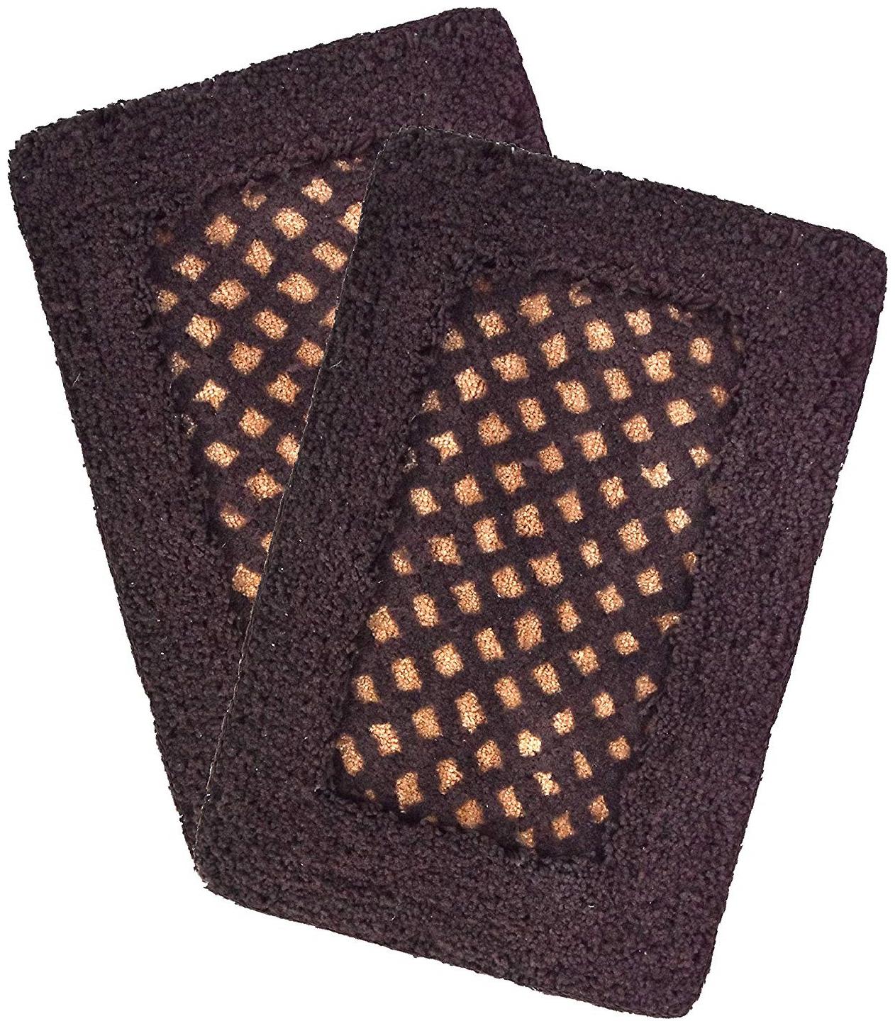 

Kridhay Natura Life Micro Diamond Bathmat 100 Machine Washable Anti-Skid and Super Soft bathmat (30X45 Cms Set of 2 pcs Chocolate)