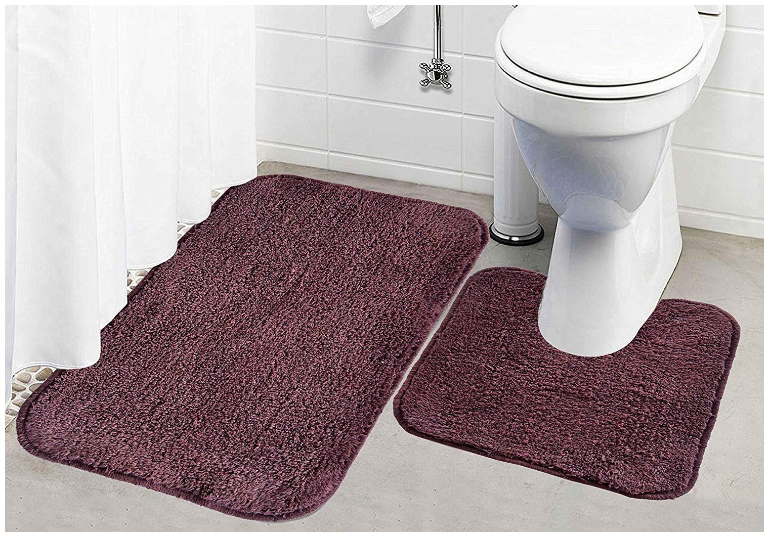 

Kridhay Natura Life 2 Piece Cotton Contour Bathmat Set - 16 x24 Chocolate