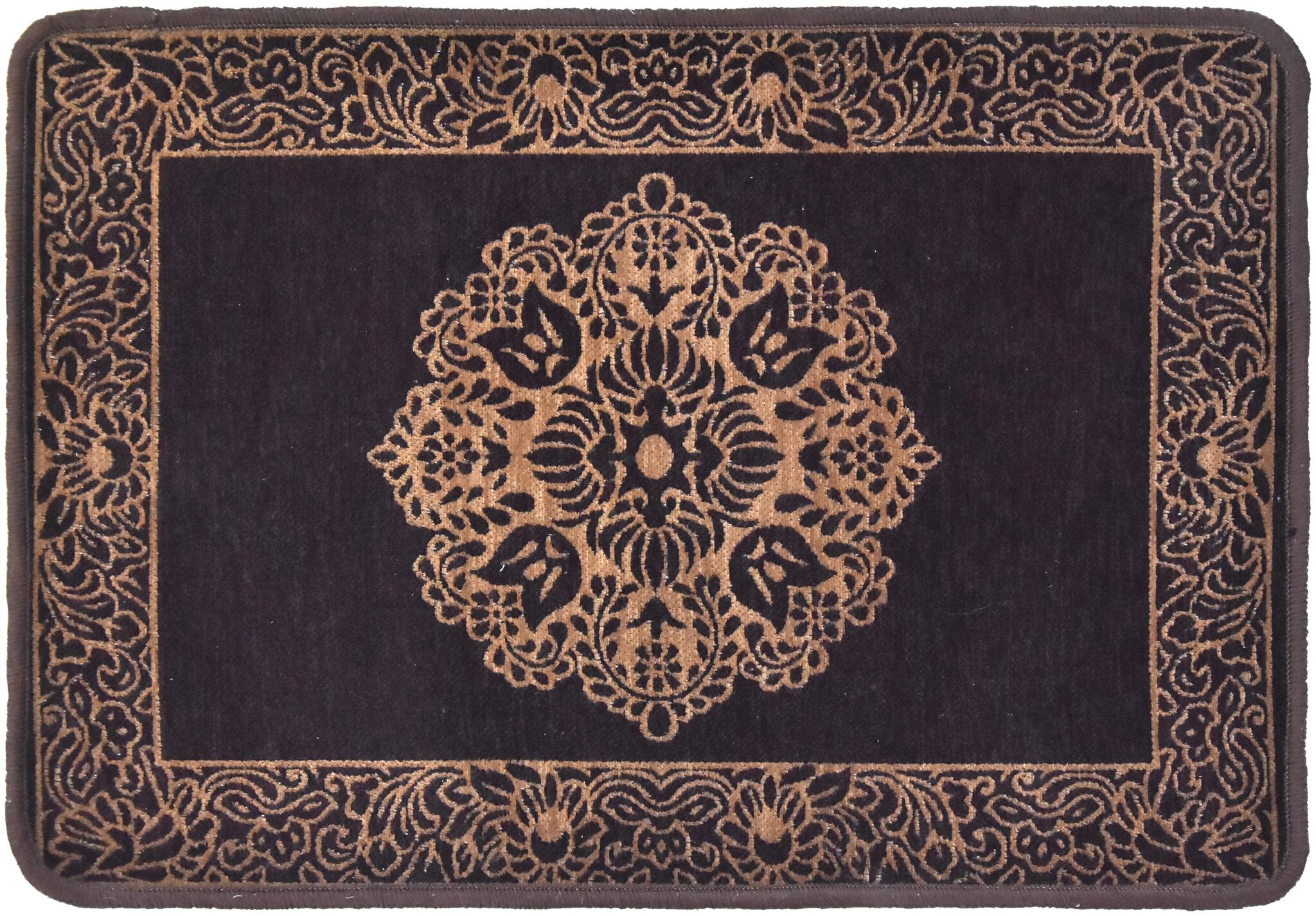 

Kridhay Natura Life Designer Door Mat with Anti Skid Backing (40X60 cms Brown)