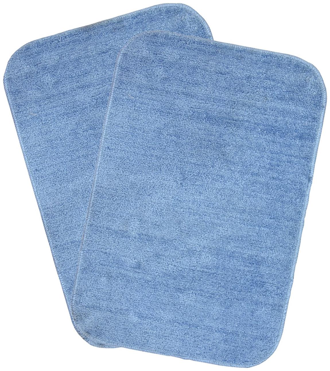 

Kridhay Natura Life Micro Low Shag 100 Machine Washable and Super Soft bathmat (40X60 cms Set of 2 pcs) (Teal)
