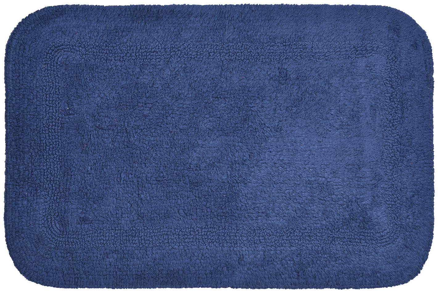 

Kridhay Natura Life Reversible Bathmat 100 Machine Washable Soft bathmat (40X60 cm Navy)