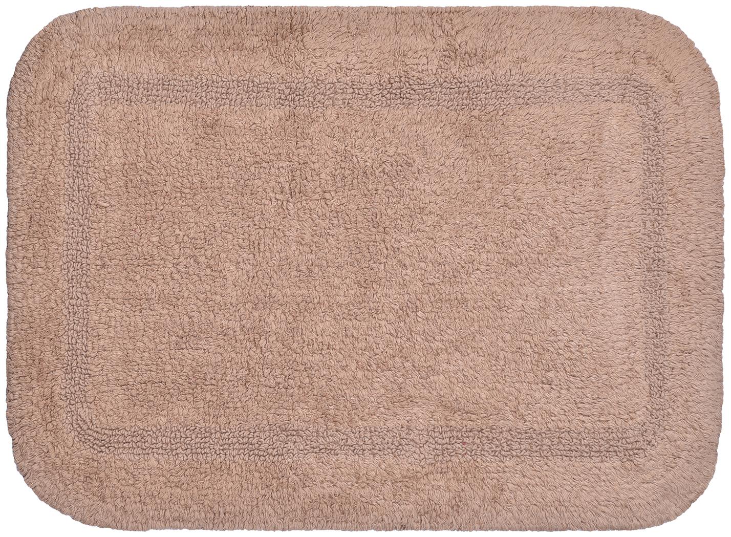 

Kridhay Natura Life Reversible Bathmat 100 Machine Washable Soft bathmat (45X70 cm Brown)