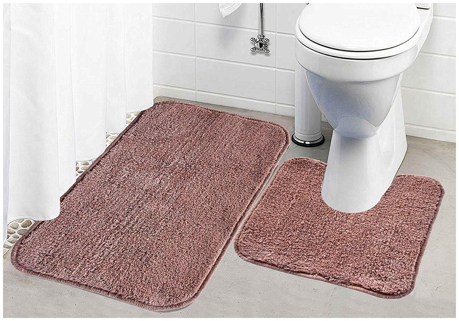 

Kridhay Natura Life 2 Piece Cotton Contour Bathmat Set - 16 x24 Brown