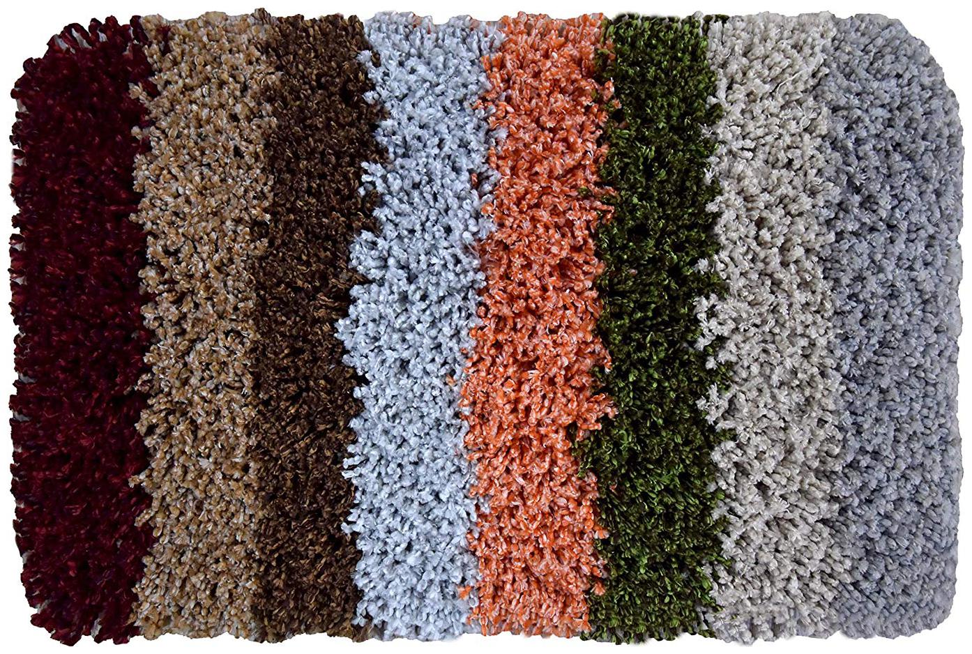 

Kridhay Natura Life BB-07 Micro Fiber 100 Machine Washable Anti Skid and Super Soft bathmat (40X60 cms)
