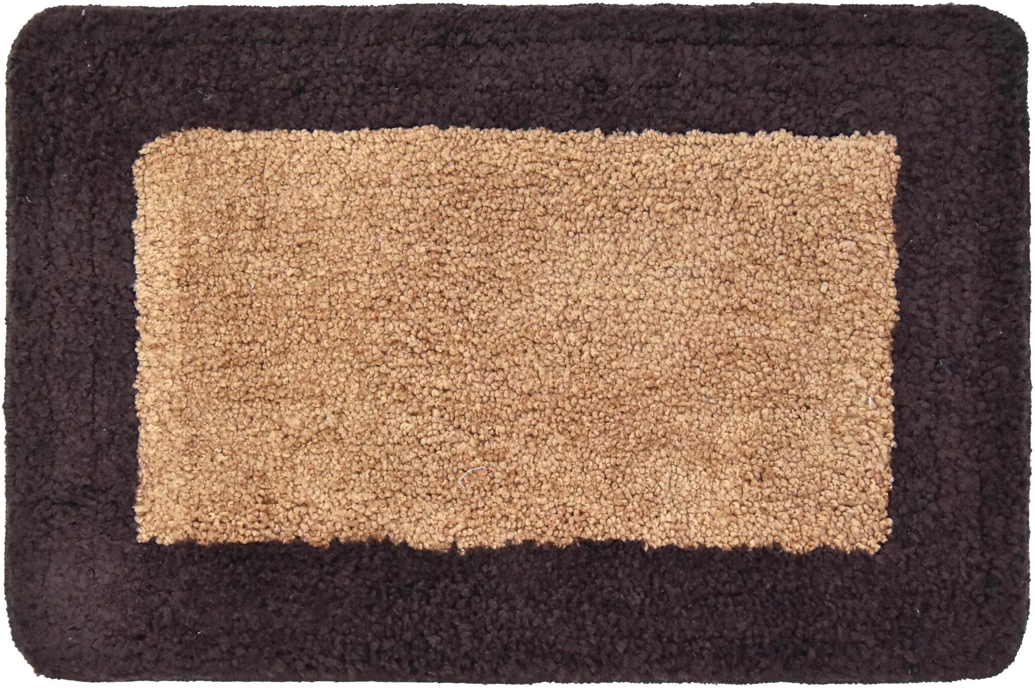 

Kridhay Natura Life Micro Border Bathmat 100 Machine Washable Soft and Anti Slip bathmat (40 X 60 cms Chocolate)