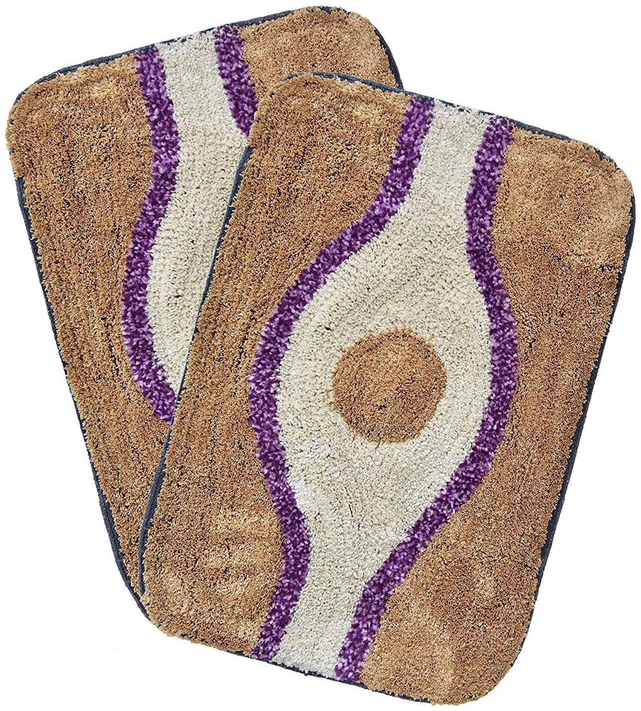 

Kridhay Natura Life Micro Fiber Super Soft Bath Mat Set (Brown 40 X 60 cm Pack of 2 pcs)