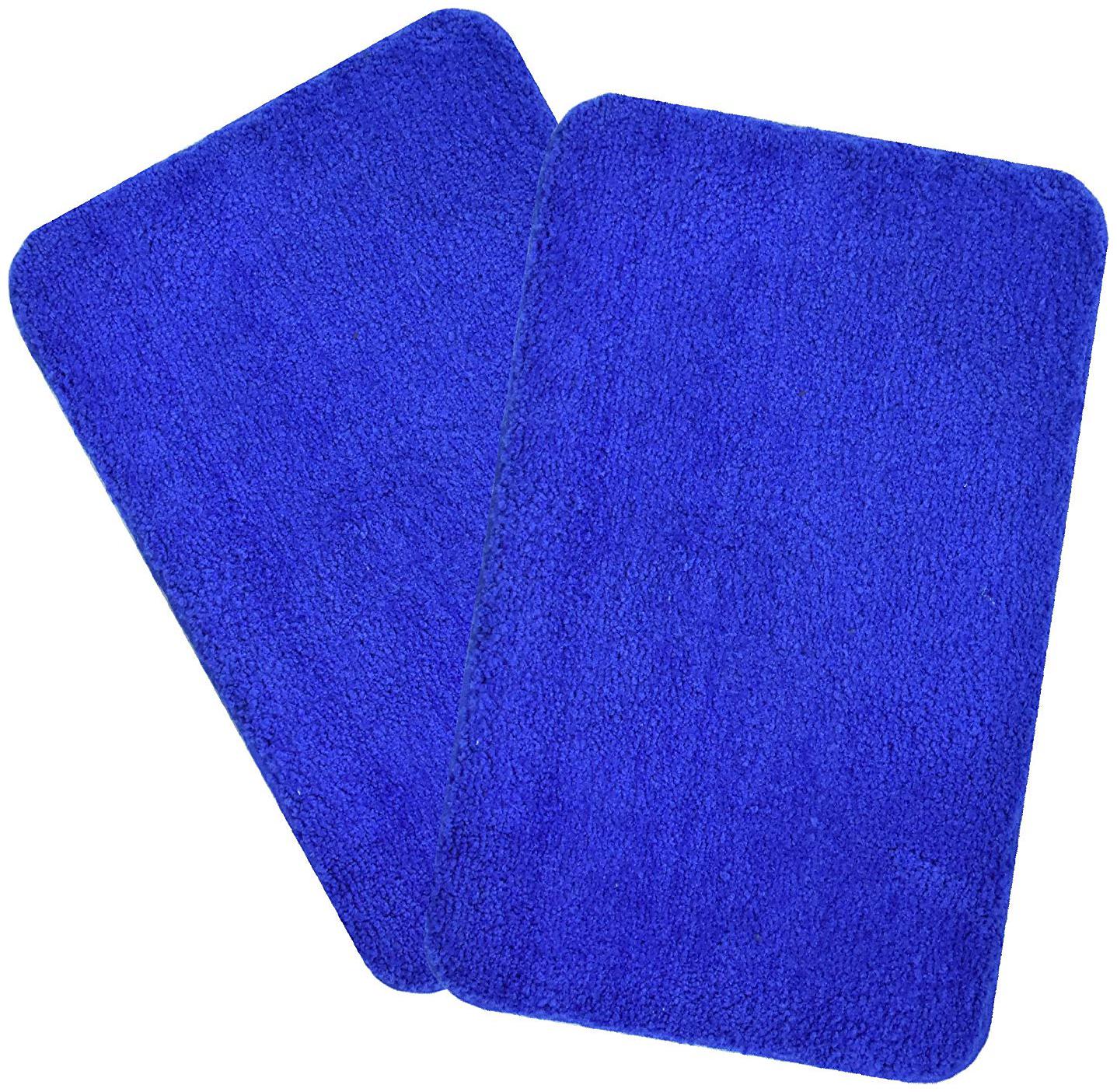 

Kridhay Natura Life Micro Medium Shag Super Soft Bath Mat Set 40 X 60 cm 2 pcs (Royal Blue)