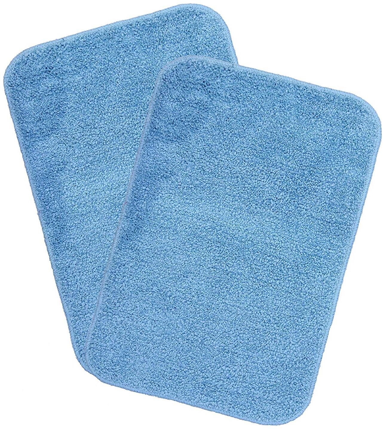 

Kridhay Natura Life Micro Fiber Bathmat Set 100 Machine Washable and Super Soft bathmat (40 X 60 Cms Set of 2 pcs Turquoise )