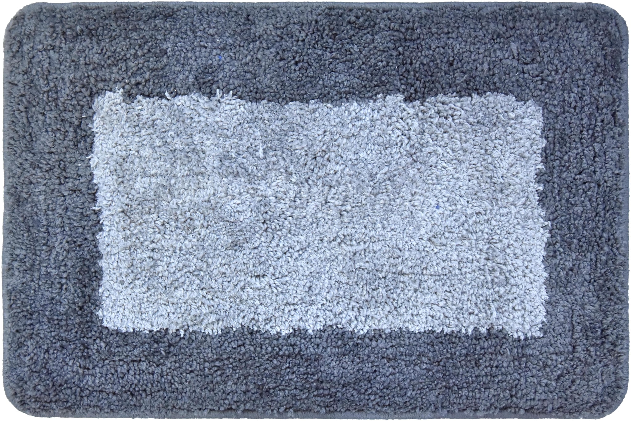 

Kridhay Natura Life Micro Border Bathmat 100 Machine Washable Soft and Anti Slip bathmat (40 X 60 cms Charcoal)