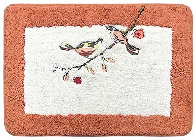 

Kridhay Natura Life Embroidery Cotton Bath Mat - 16 x 24 Orange