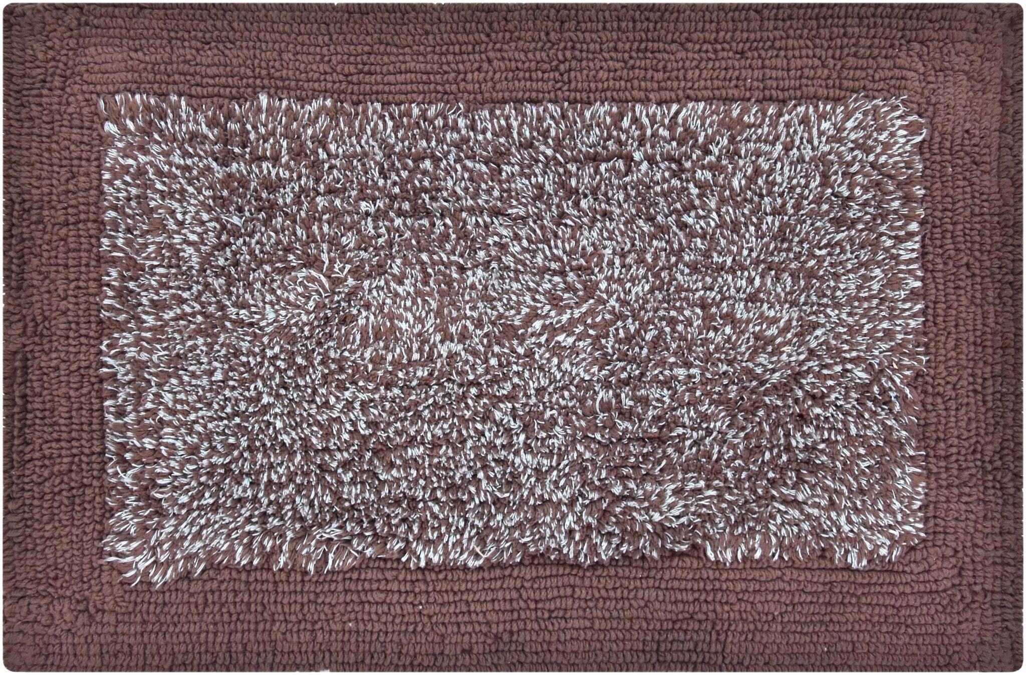 

Kridhay Natura Life BB-02 Reversible Bathmat 100 Machine Washable Super bathmat (Chocolate)