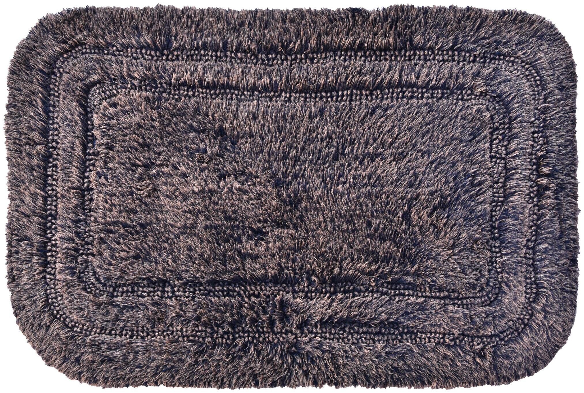

Kridhay Natura Life Reversible Stone Wash Bathmats 100 Machine Washable Super Soft and Anti Slip bathmat (40 X 60 cm Navy)