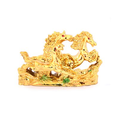 

Kriti Creations Feng Shui Three Running Horses