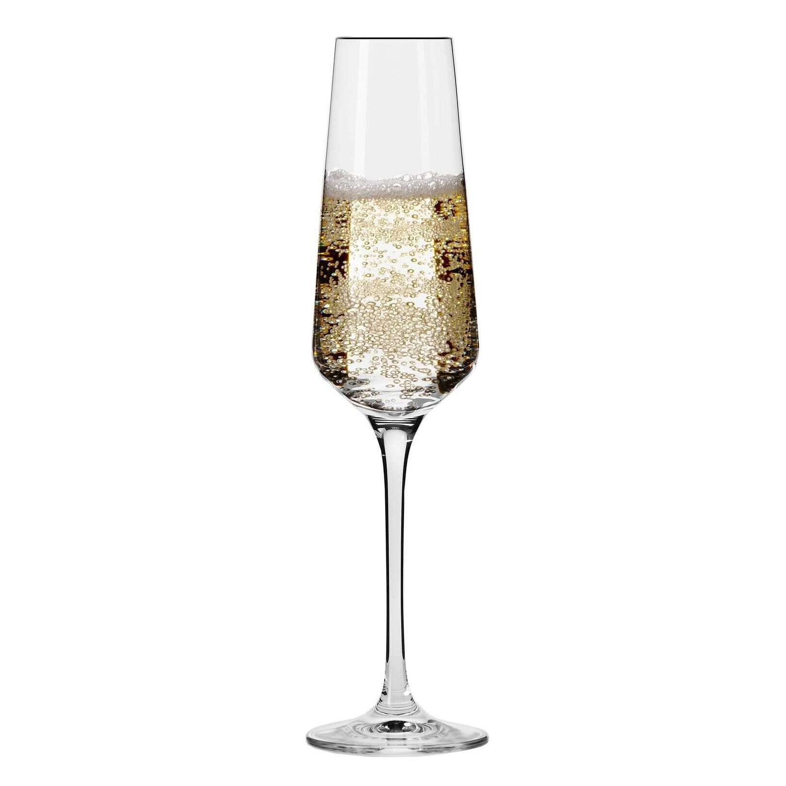 

Krosno Hand-blown Vera 6-ounce Champagne Flutes (Pack of 6) Clear