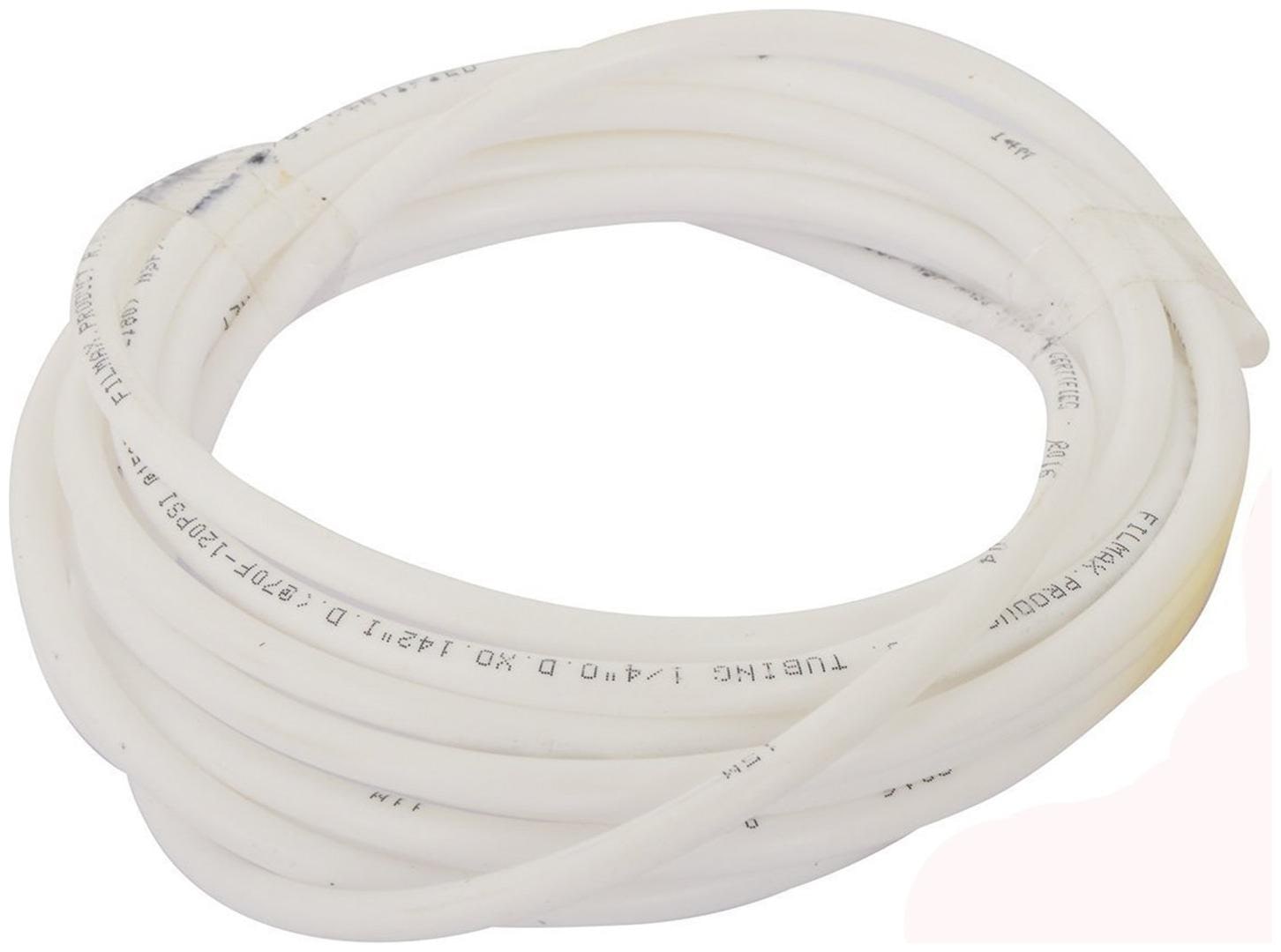 

KRPLUS 20 Meter 1 4 Inch Small Diameter Size Flexible RO Pipe (White) for RO Water Purifier