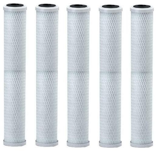 

KRPLUS 20x2 5 Inch Activated Carbon Block Filter Cartridge 10 Micron (Pack of 5)