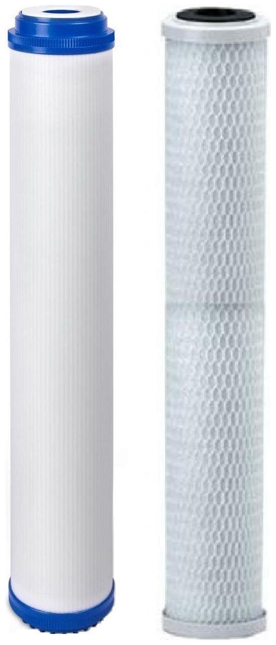 

KRPLUS 20x2 5 Inch GAC CTO Carbon Block Filter Cartridge 10 Micron (Combo Pack of 2)