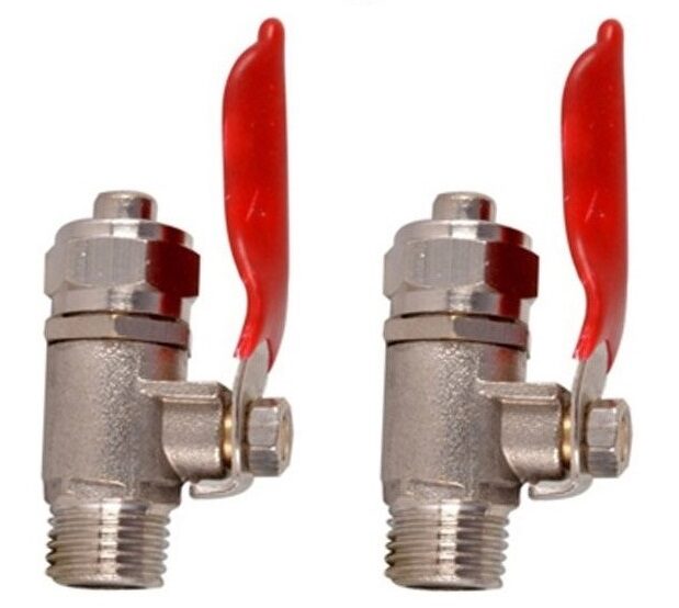 

KRPLUS 3 8 Inch Brass Inlet Valve for 3 8 RO Pipe Tubing suitable for all types of Domestic Water Purifiers (Pack of 2 Pcs )